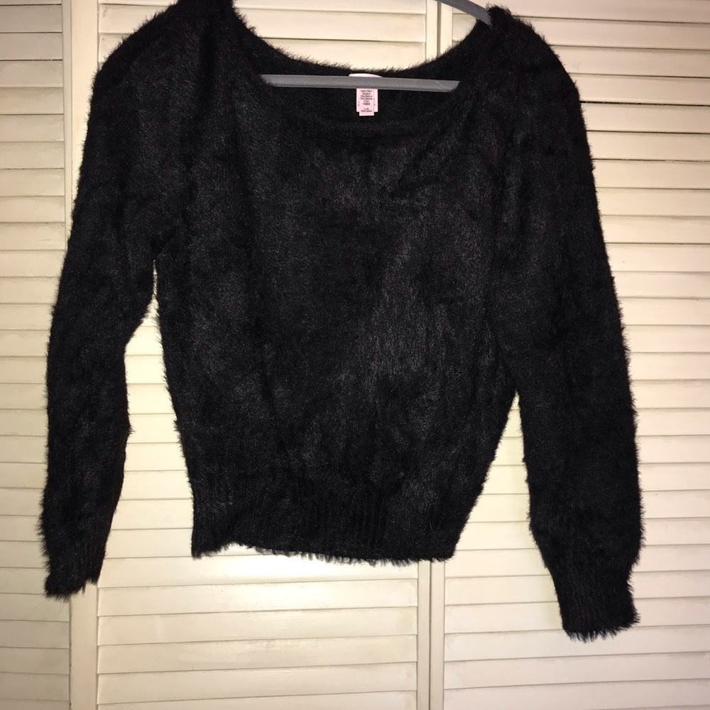 Victoria’s Secret black fluffy sweater